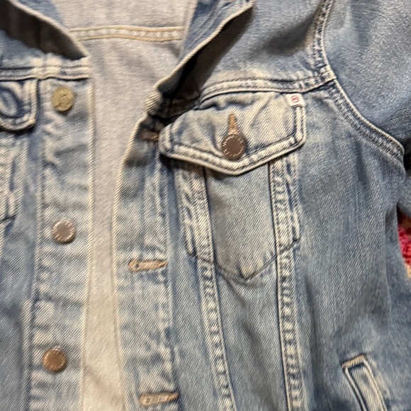 Ag Adriano Goldschmied Light Blue Denim Jacket - Picture 3 of 6